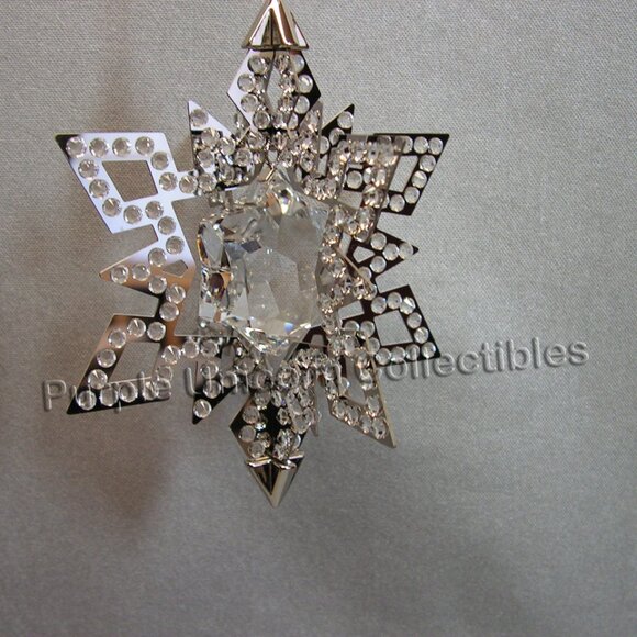Swarovski Crystal Crystal Pixel Christmas Ornament Star - Silver Tone 5135808 - Picture 3 of 4